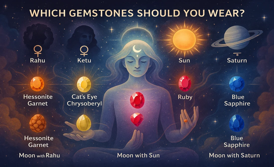 Gemstone for Afflicted Moon Placement