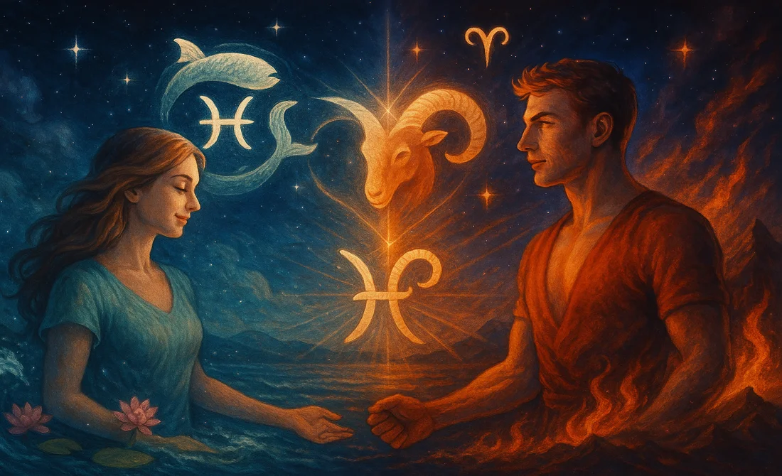 Pisces Woman Aries Man Match